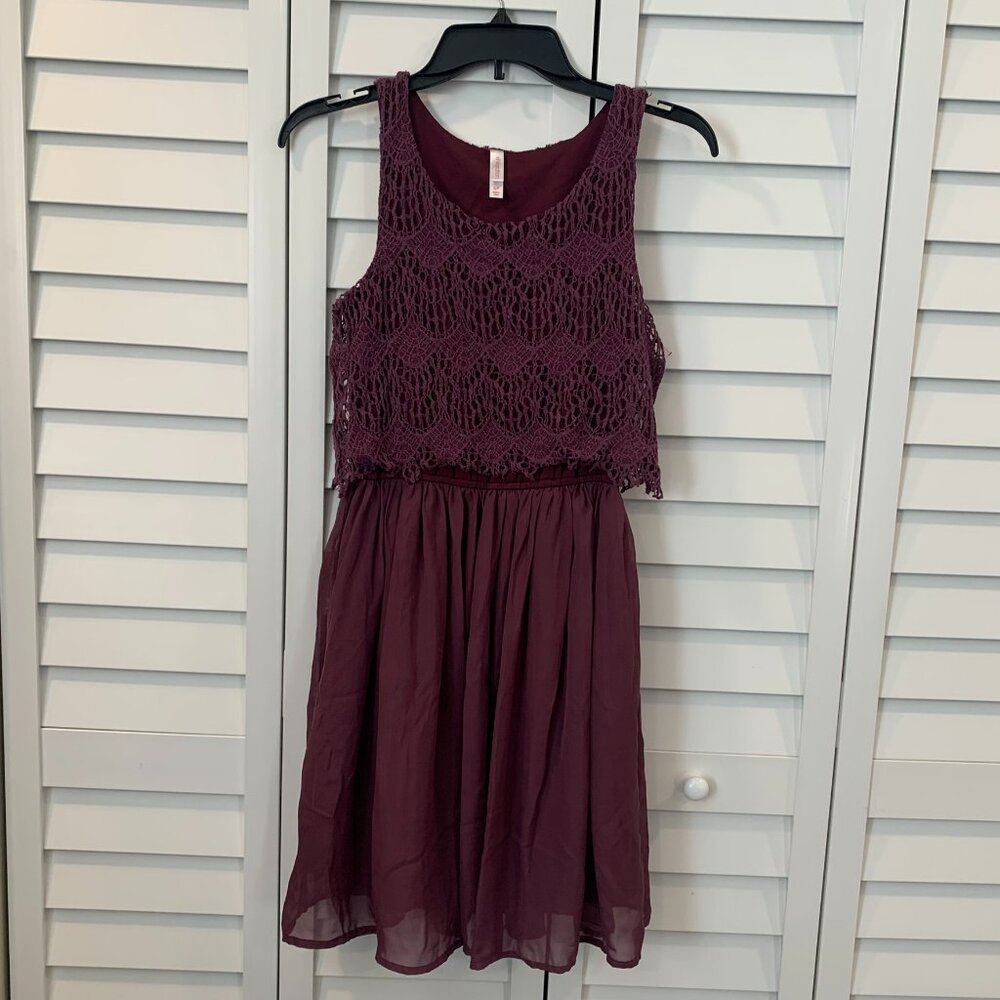 Xhilaration Purple Lace Dress